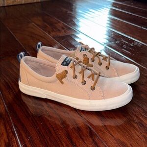 Sperry Women's Beige Canvas Sneakers